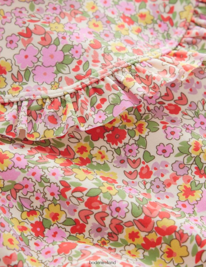 Multi Spring Time Floral Clothing Frilly Surf Suit Boden Baby L466L63428
