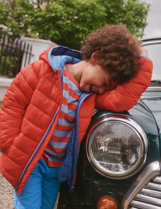 Red Clothing Pack-away Padded Jacket Boden Baby L466L6546