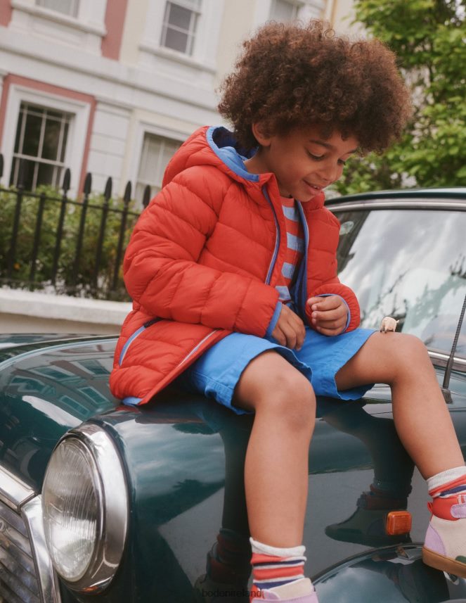 Red Clothing Pack-away Padded Jacket Boden Baby L466L6546