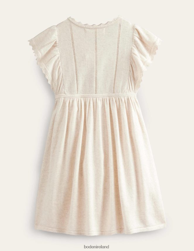 Ecru Marl Clothing Textured Crochet Dress Boden Baby L466L6347