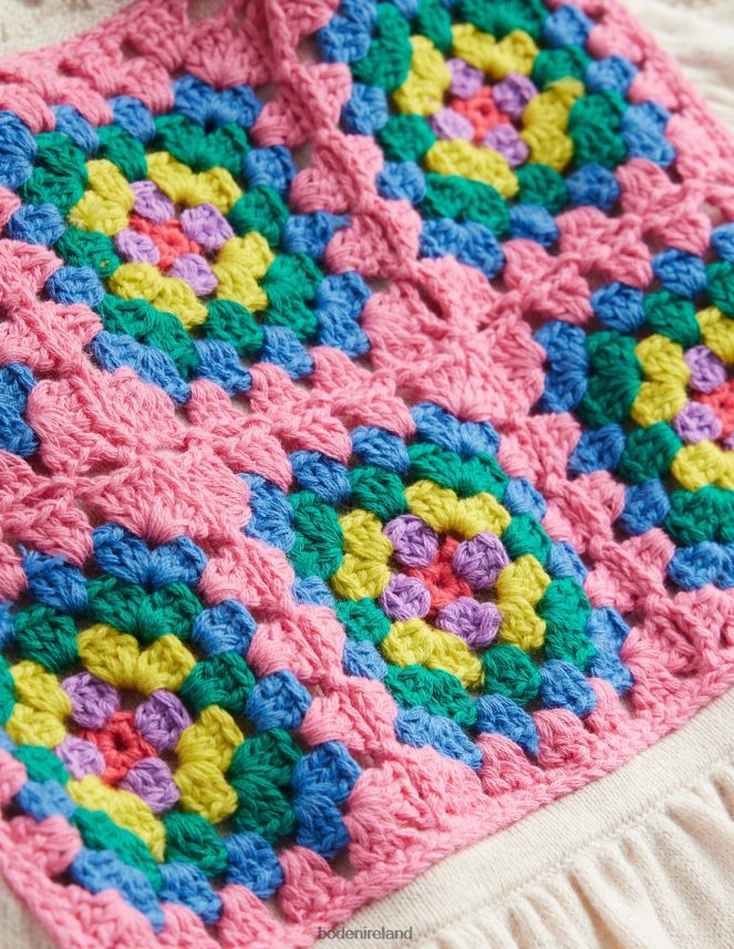 Ecru Marl Clothing Textured Crochet Dress Boden Baby L466L6347