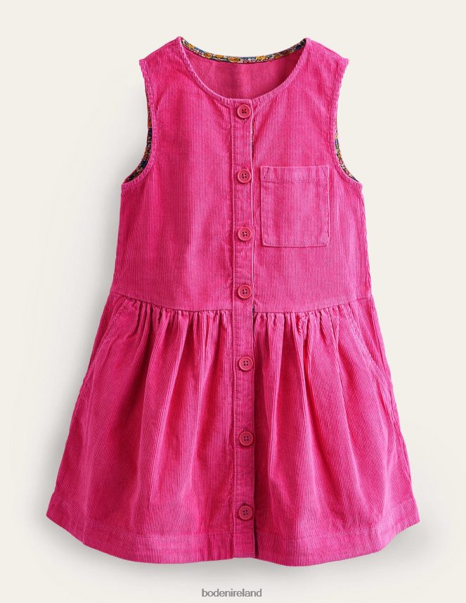 Mid Pink Clothing Button Pinafore Dress Boden Baby L466L6353