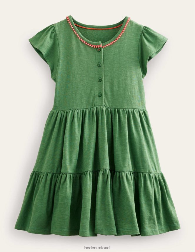 Safari Green Clothing Jersey Twirly Dress Boden Baby L466L63335