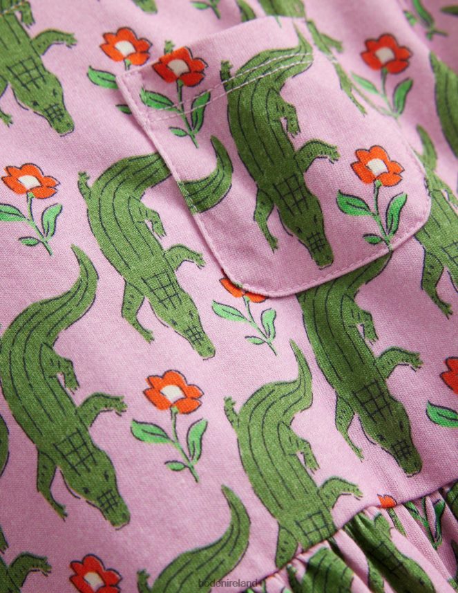 Soft Lavender Crocs Clothing Short Sleeve Fun Jersey Dress Boden Baby L466L6372