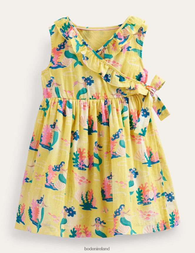 Yellow Mermaid Clothing Wrap Dress Boden Baby L466L6373