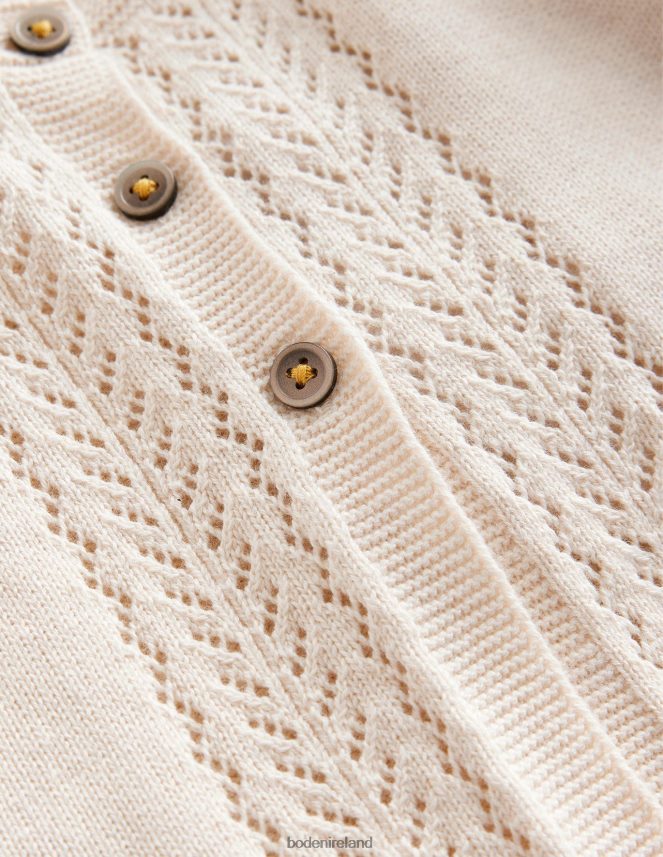 Ecru Clothing Pointelle Cotton Cardigan Boden Baby L466L6536