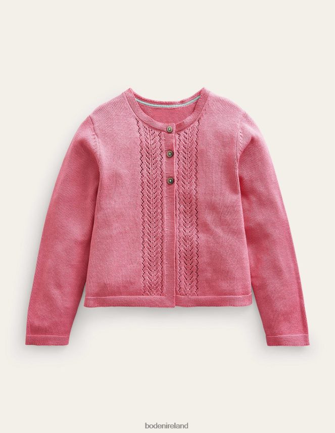 Formica Pink Clothing Pointelle Cotton Cardigan Boden Baby L466L6537