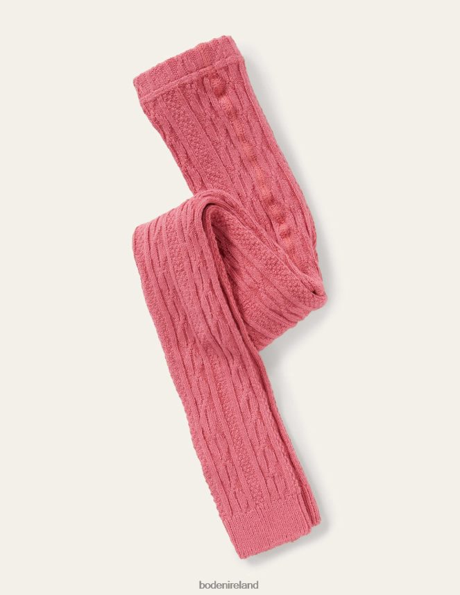 Autumn Rose Pink Clothing Cable Footless Tights Boden Baby L466L6564