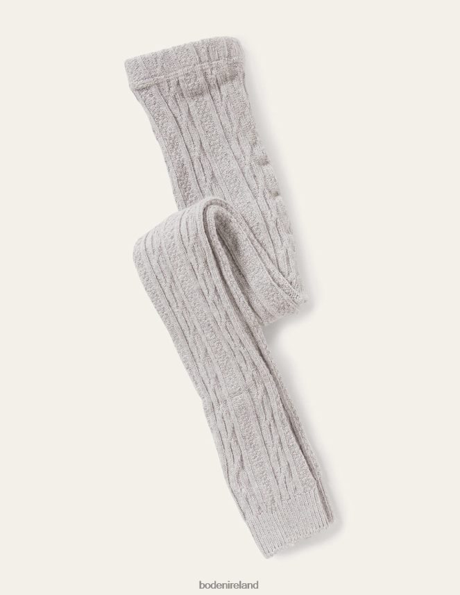 Grey Marl Clothing Cable Footless Tights Boden Baby L466L6567