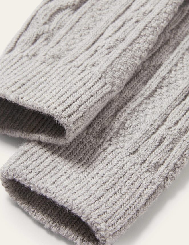 Grey Marl Clothing Cable Footless Tights Boden Baby L466L6567