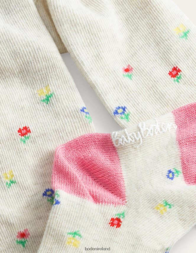 Ivory Floral Clothing Everyday Tights Boden Girls L466L62718