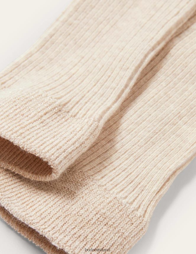 Oatmeal Marl Clothing Ribbed Footless Tights Boden Baby L466L6569