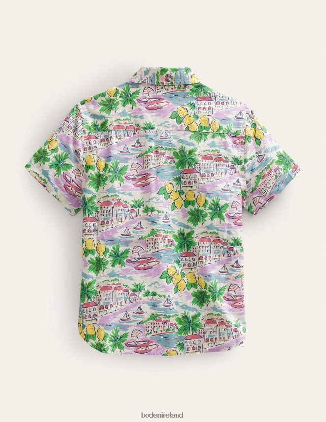 Multi Scene Print Clothing Cotton-Linen Shirt Boden Baby L466L63488