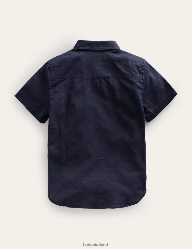 Navy Clothing Cotton Linen Shirt Boden Baby L466L63004