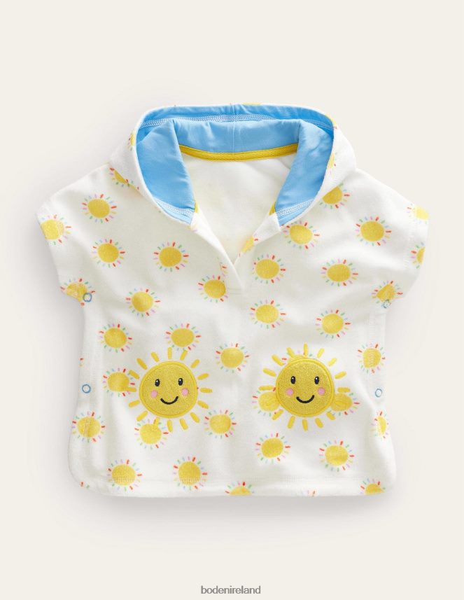 Multi Rainbow Suns Clothing Printed Towelling Throw-on Boden Baby L466L63470