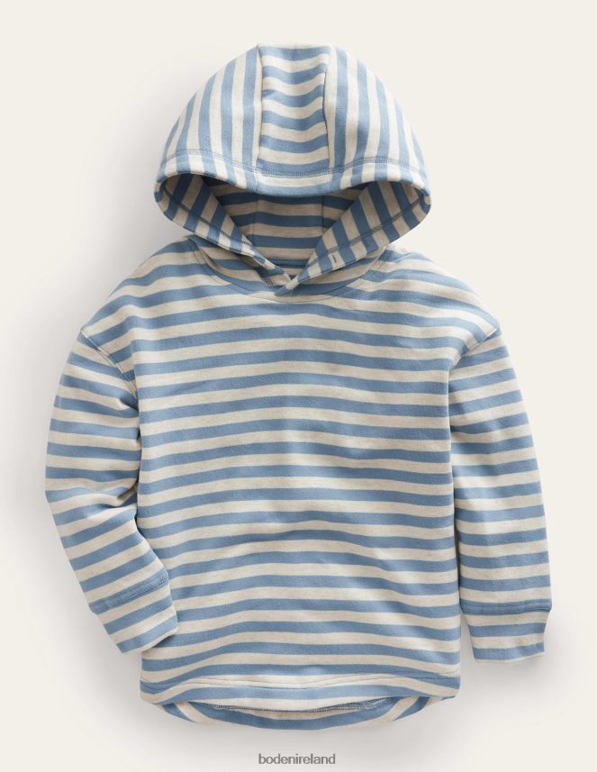 Navy/Grey Marl Clothing Relaxed Hoodie Boden Baby L466L63417