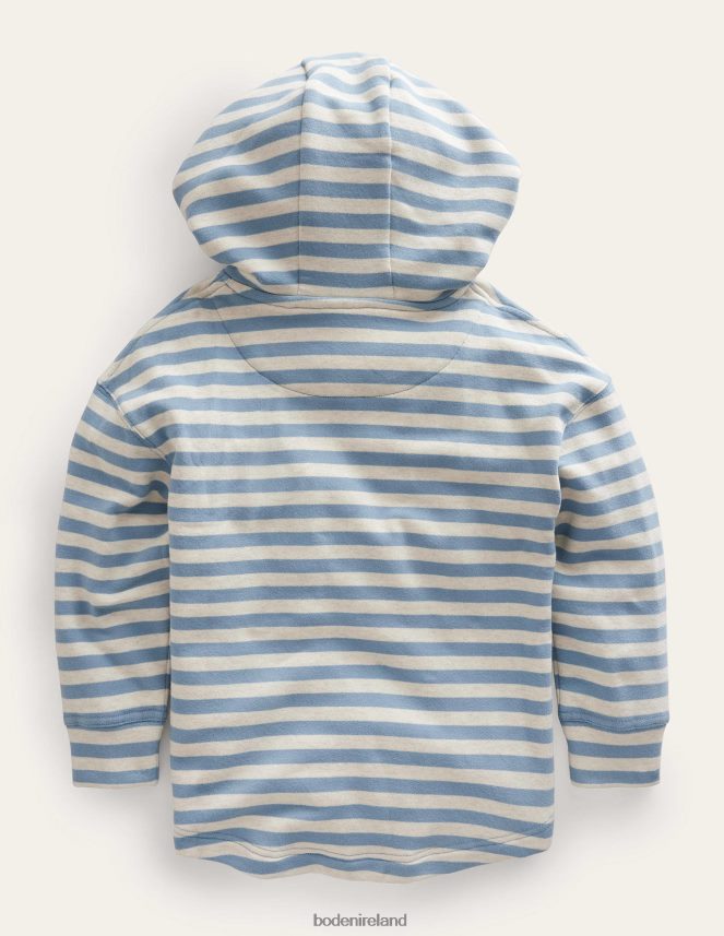 Navy/Grey Marl Clothing Relaxed Hoodie Boden Baby L466L63417