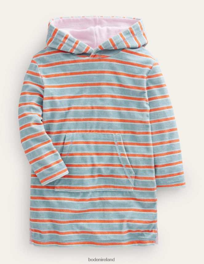 Tourmaline Blue/Orange Clothing Towelling Throw-on Boden Baby L466L6470
