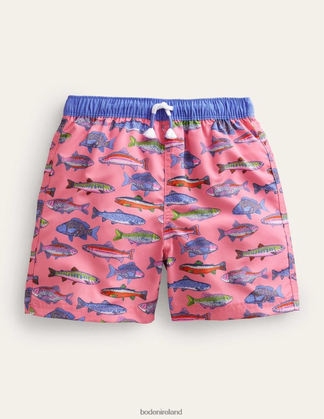 Carousel Rainbow Fish Clothing Swim Shorts Boden Baby L466L6449