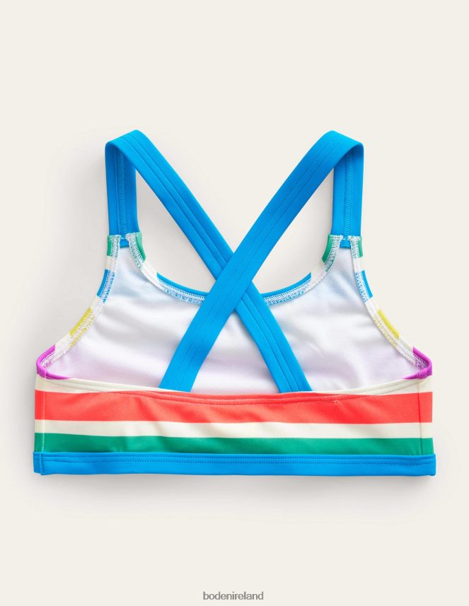Day Tripping Stripe Clothing Cross Back Bikini top Boden Baby L466L6442
