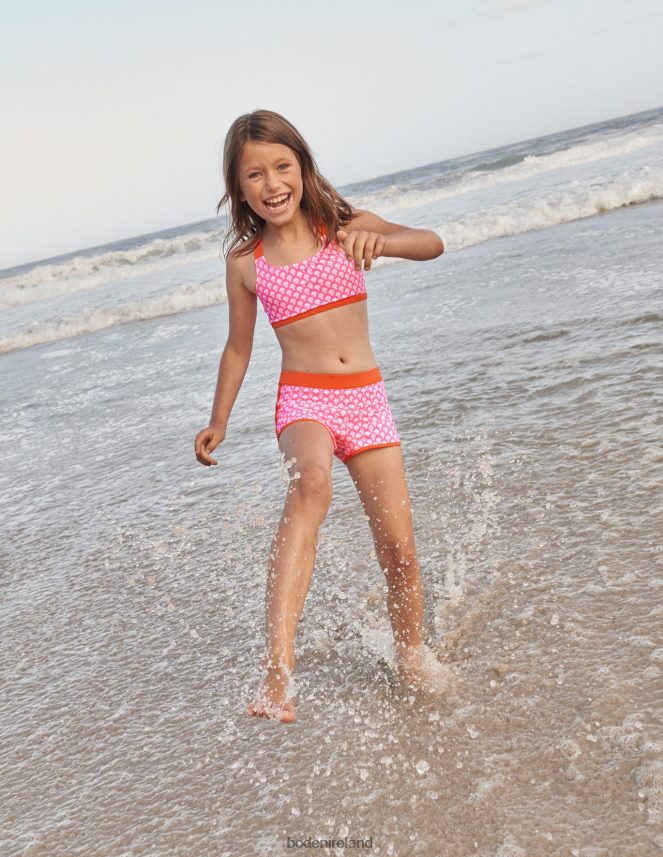 Firework Woodblock Clothing Cross Back Bikini top Boden Baby L466L6478