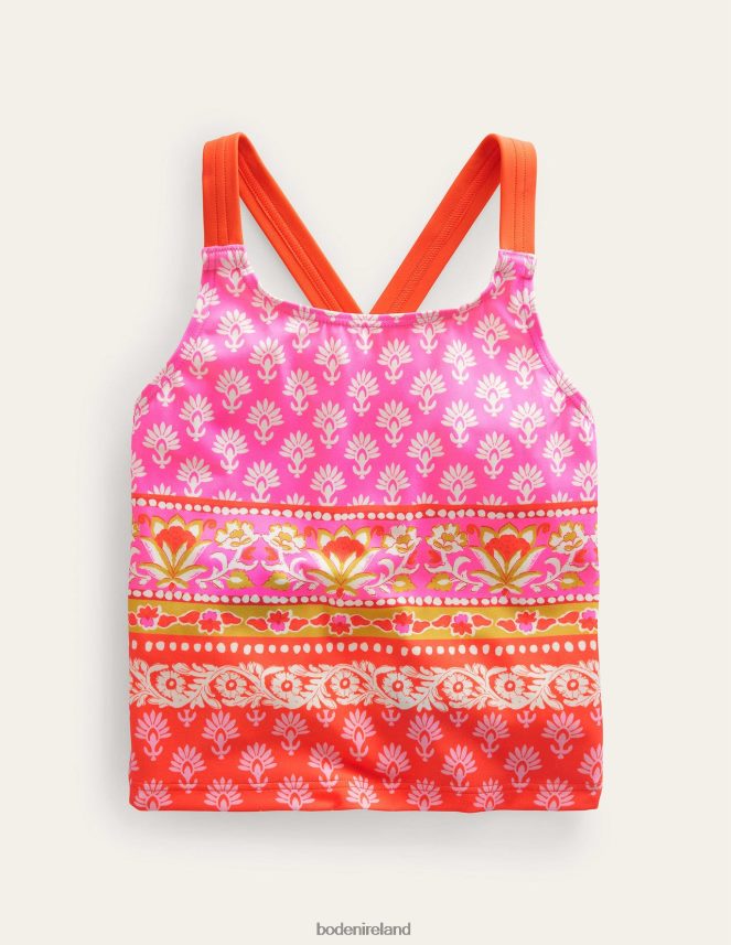 Firework Woodblock Clothing Cross Back Tankini Top Boden Baby L466L6475