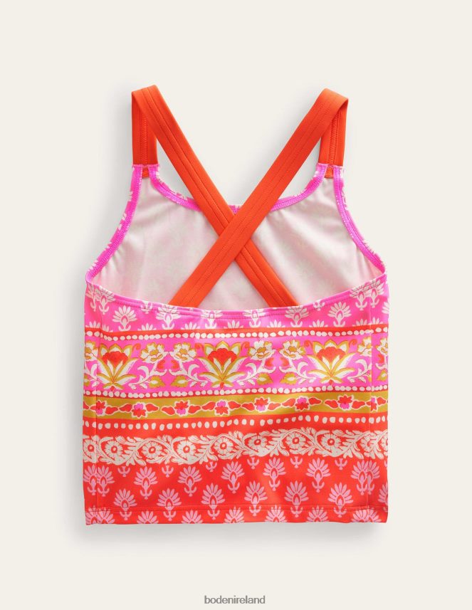 Firework Woodblock Clothing Cross Back Tankini Top Boden Baby L466L6475