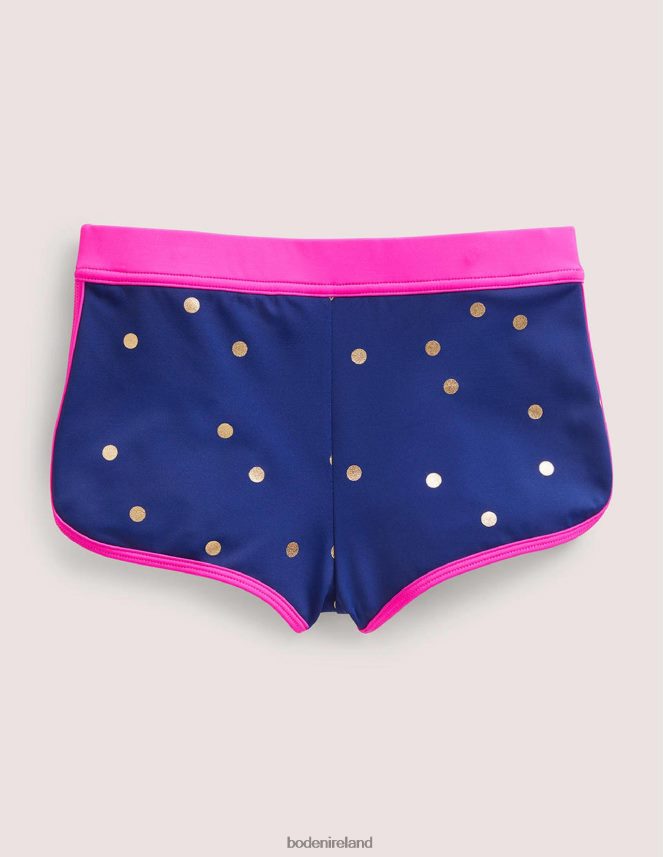 Harmony Blue Gold Spot Clothing Patterned Swim Shorts Boden Baby L466L6488