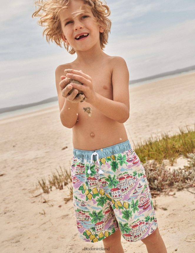 Multi Scene Clothing Swim Shorts Boden Baby L466L63326