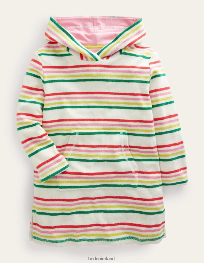Multi Stripe Clothing Pattern Towelling Beach Dress Boden Baby L466L6476