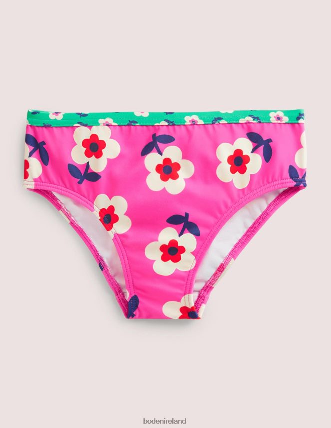 Tickled Pink Daisy Clothing Patterned Bikini Bottoms Boden Baby L466L63444