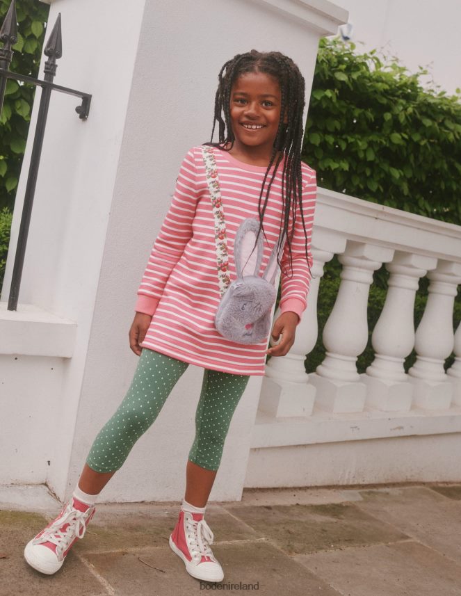 Azalea Pink/Ivory Clothing Applique Pocket Tunic Boden Baby L466L6381