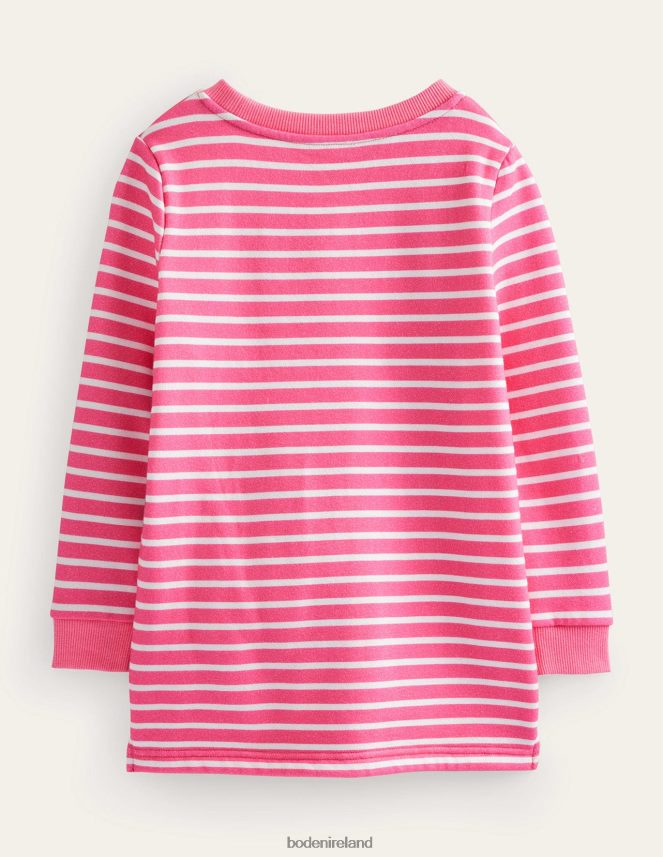 Azalea Pink/Ivory Clothing Applique Pocket Tunic Boden Baby L466L6381