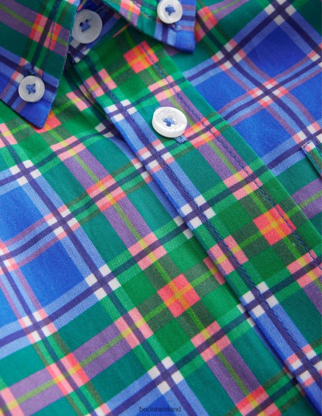 Blue Check Clothing Laundered Shirt Boden Baby L466L6394