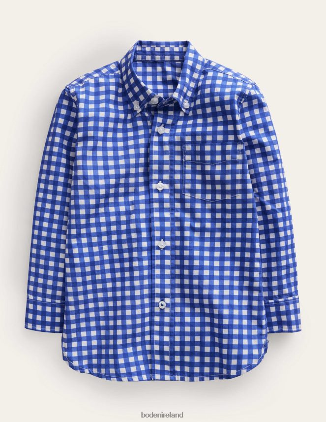 Blue Gingham Clothing Laundered Shirt Boden Baby L466L6398