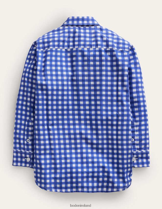 Blue Gingham Clothing Laundered Shirt Boden Baby L466L6398