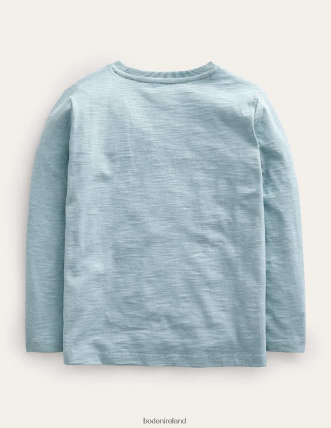 Blue Hot Dog Clothing Embroidered-Logo T-Shirt Boden Baby L466L6397