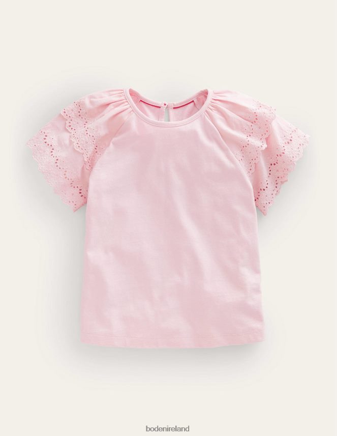 Boto Pink Clothing Broderie Mix T-shirt Boden Baby L466L63446