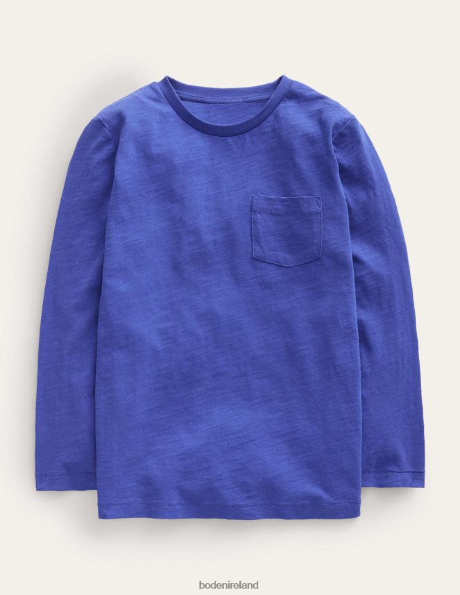 Bright Blue Clothing Long-sleeved Washed T-shirt Boden Baby L466L6385