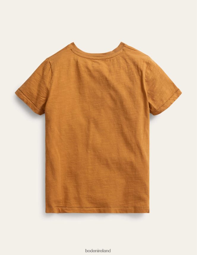 Brown Clothing Washed Slub T-shirt Boden Baby L466L63315