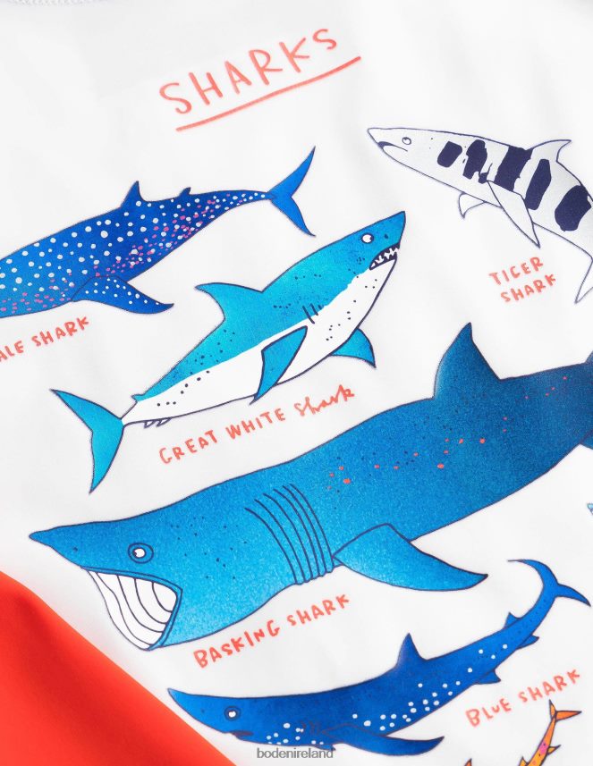 Foil Sharks Clothing Fun Rash Vest Boden Baby L466L63383