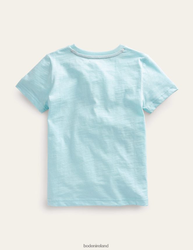 Iced Aqua Blue Shark Clothing Glow-in-the-dark T-shirt Boden Baby L466L63404