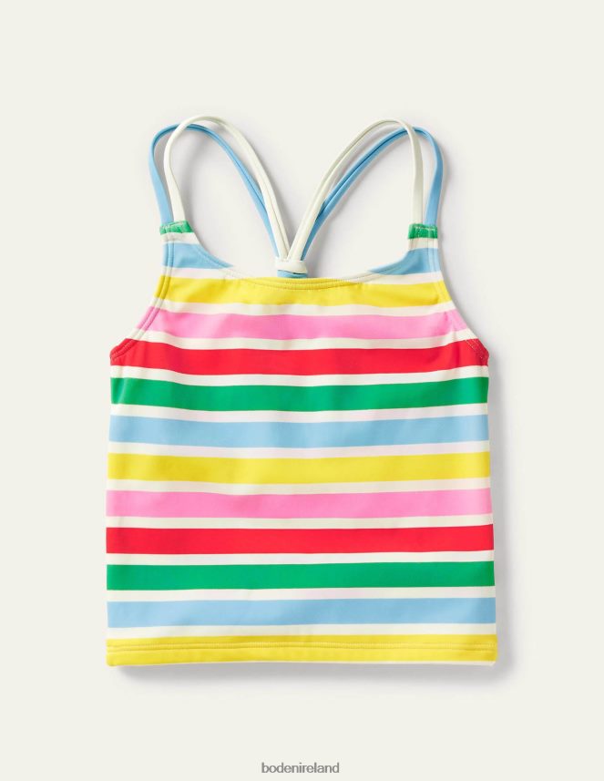 Ivory/Multi Rainbow Clothing Patterned Tankini Top Boden Baby L466L63478