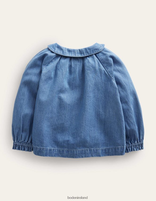 Mid Chambray Clothing Chambray Collar Top Boden Baby L466L63364