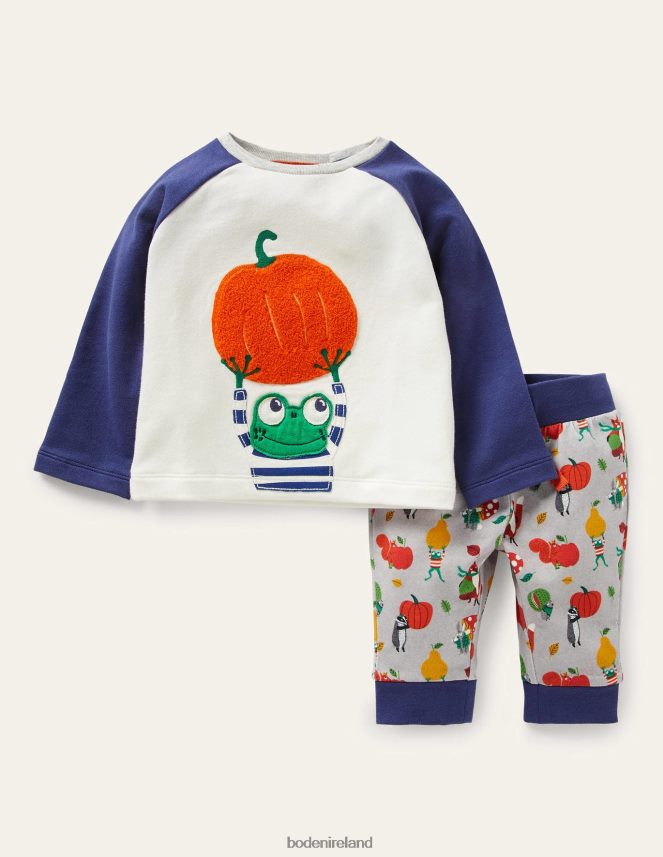 Multi Bonkers Conkers Clothing Jersey Graphic Play Set Boden Baby L466L63392