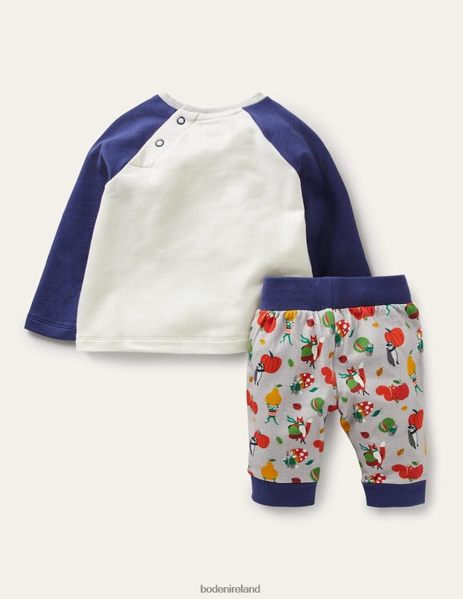 Multi Bonkers Conkers Clothing Jersey Graphic Play Set Boden Baby L466L63392