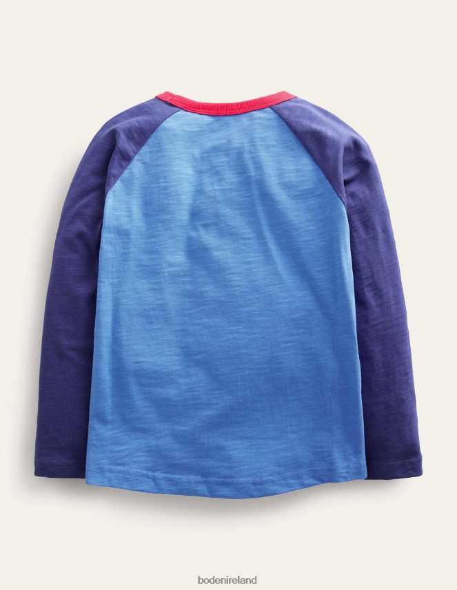 Penzance Blue Space Clothing Glow Raglan T-shirt Boden Baby L466L63413
