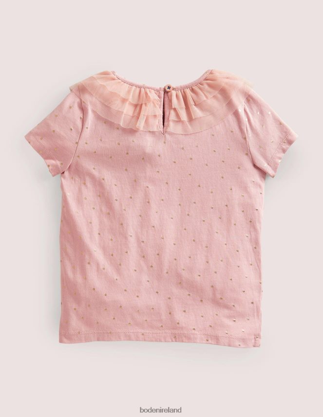 Provence Dusty Pink Clothing Tulle Jersey Top Boden Baby L466L63391
