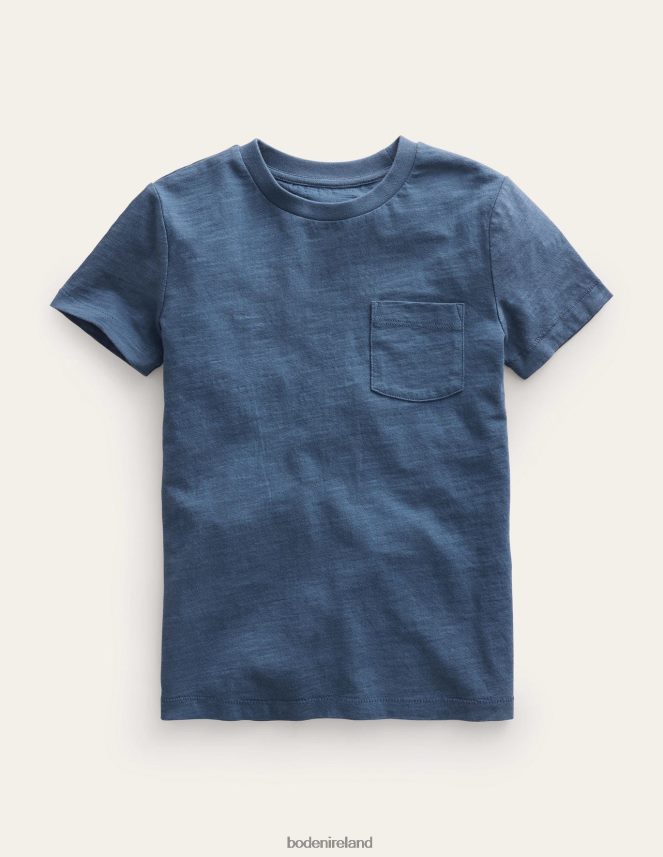 Robot Blue Clothing Washed Slub T-shirt Boden Baby L466L6379