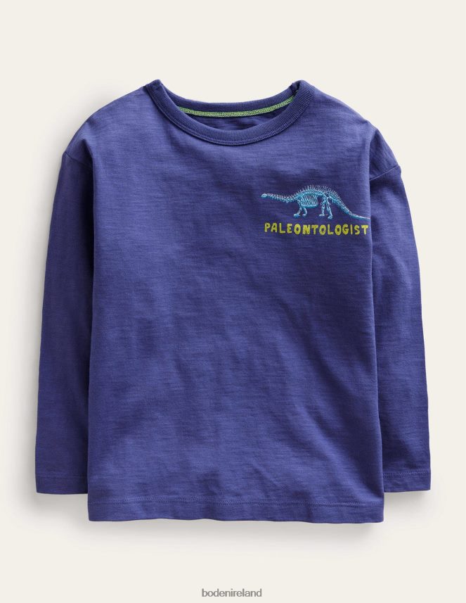 Soft Starboard Blue Clothing Fun Science Logo T-shirt Boden Baby L466L6423